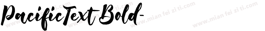PacificText Bold字体转换